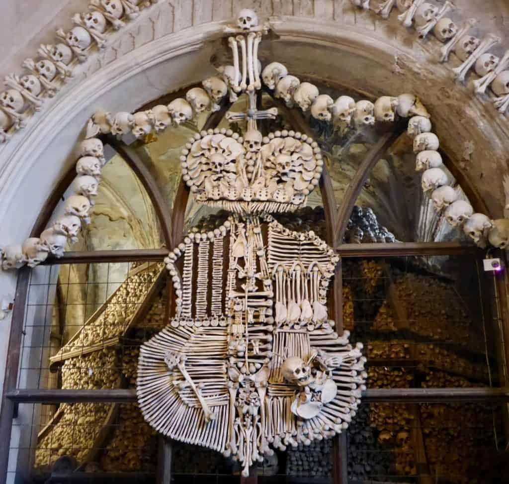 Visiting the Kutná Hora Bone Church from Prague (2024) 4 Schwarzenberg Crest at the Bone Church