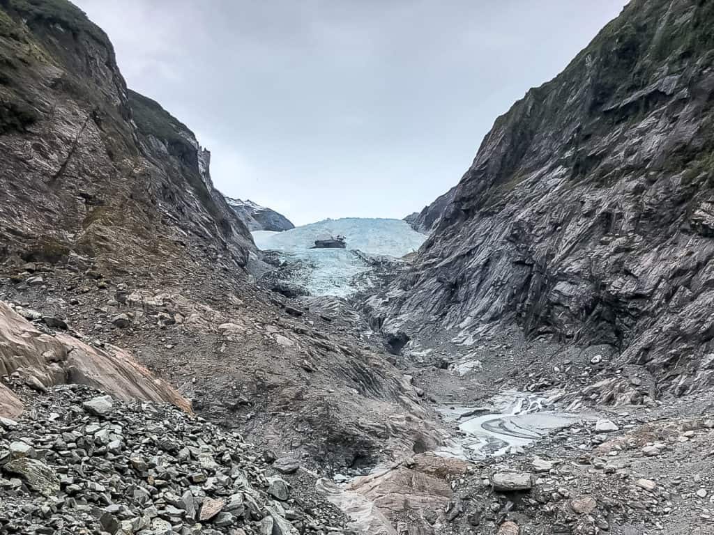 Franz Joseph Glacier Walk: The Cheapest Way to See the Franz Josef Glacier in New Zealand 9 Franz Josef Glacier Walk view of the glacier's edge