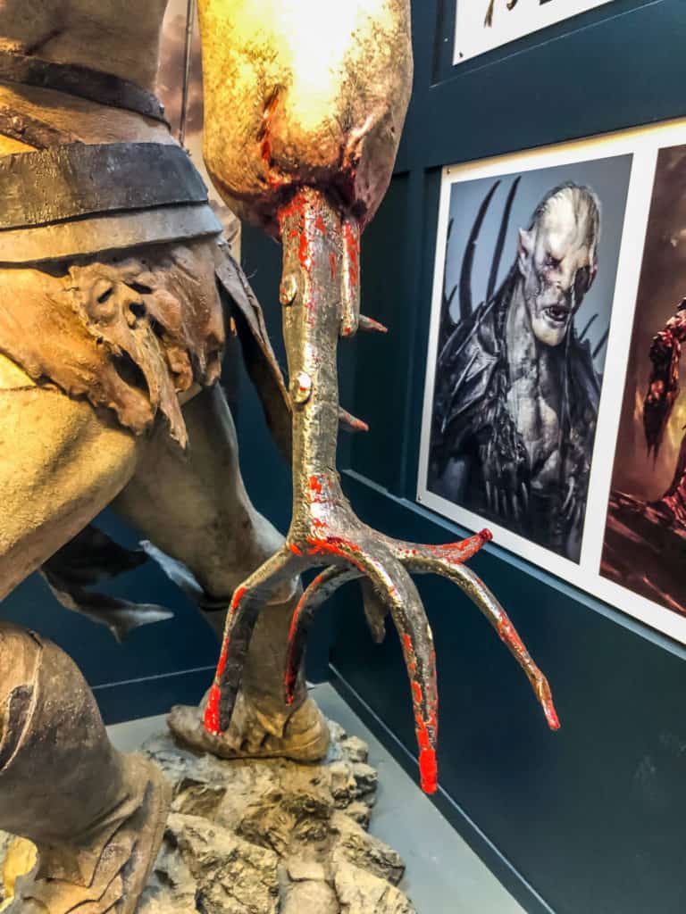 Weta Workshop Tour Review: Is it Worth it? 11 Orc statue from Lord of the Rings