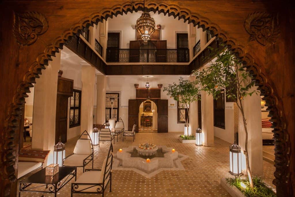 Riad Le Clos Des Arts: Honest Hotel Review 7 Courtyard of Riad Le Clos Des Arts in Marrakech