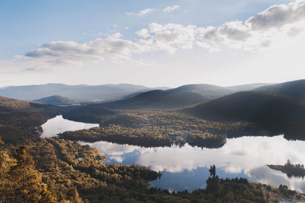 10 Best Things to Do in Mont Tremblant in Summer (2024) 4 Mont Tremblant aerial view during the summer over Lac Tremblant