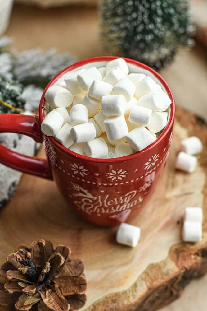 It’s Ok to Spend Christmas Alone (From Someone Who Has!) 6 Christmas mug with hot chocolate and marshmallows