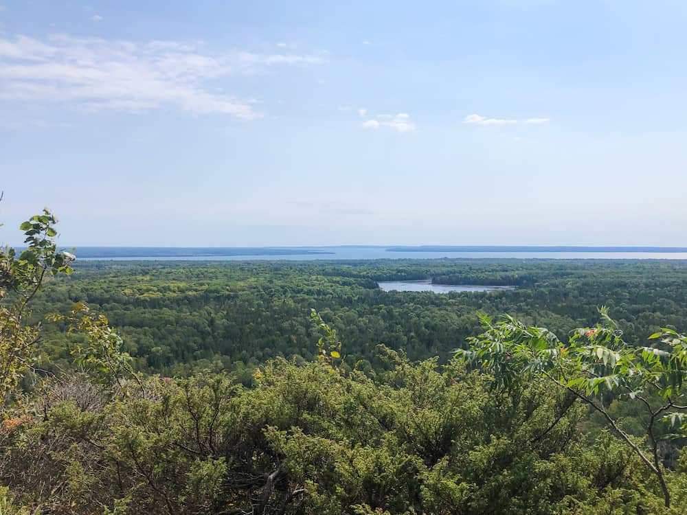 Hiking the Cup and Saucer Trail on Manitoulin Island 11 Cup and Saucer view out over the Niagara Escarpment in Manitoulin