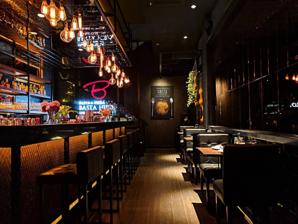 Eating Alone While Traveling: Overcoming Fear of Eating Alone 5 Empty restaurant with a bar to sit at to eat alone