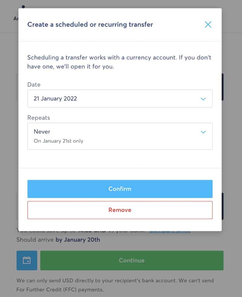 How to Send Money Internationally with Wise.com: TransferWise Review for Travellers 10 schedule or recur transfers