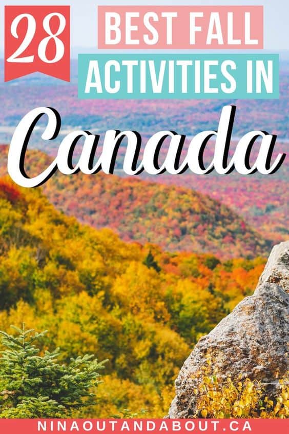 Canada in Autumn: 15 Reasons to Visit + Weather Guide 20 fall in canada pin