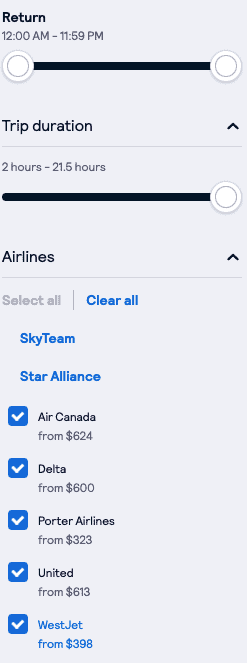 Skyscanner vs Google Flights: Finding Cheapest Flights 4 skyscanner filters