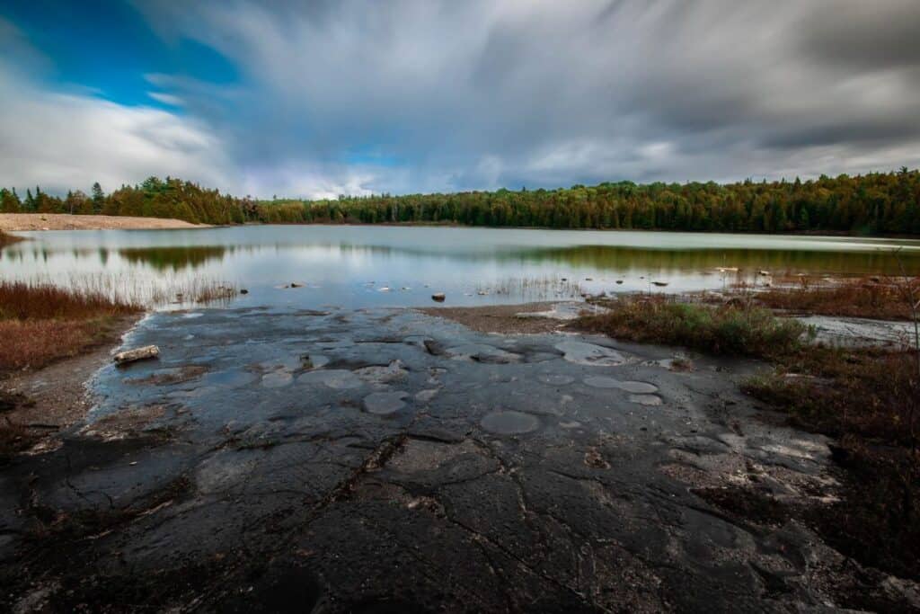 11 Epic Sites for Backcountry Camping in Canada (2024) 10 Bruce Peninsula National Park in Ontario with a sandy shore on Georgian Bay. The Bruce Trail - ending here - is one of the best places to hike in Canada, and has amaizng backcountry camping opportunities.
