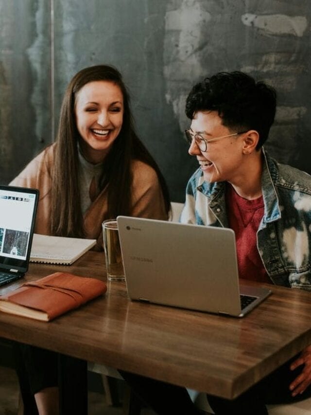 Top Side Hustle Ideas for Canadians from Someone Who's Done Them! 2 three people using their laptops in a coffee shop