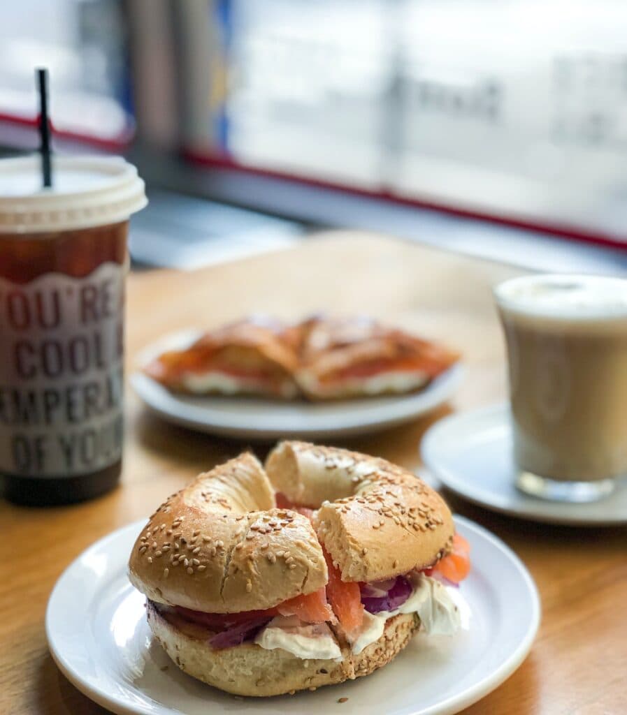 43 Pros And Cons Of Living In New York City in 2024 2 New York City bagels with lox - one of the amazing things to eat in New York