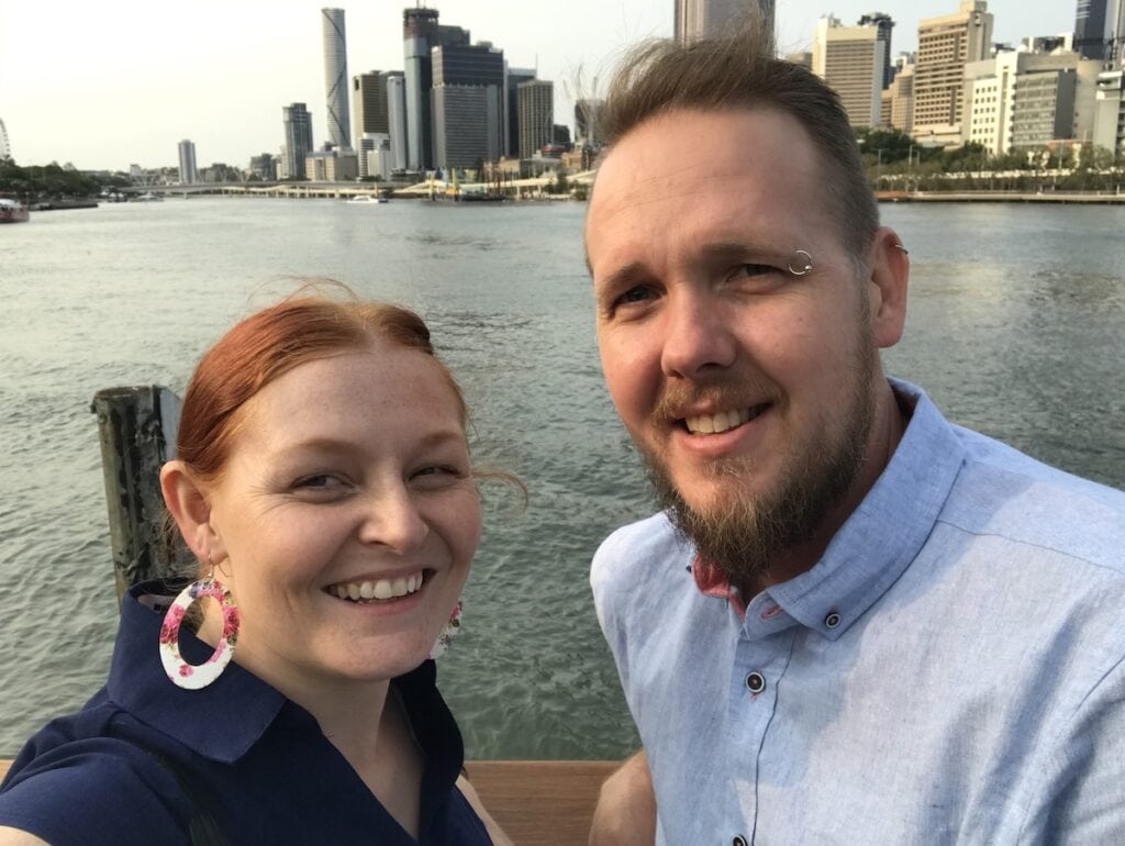 Discover the Underrated Australian City That Boosted One Local's Health and Happiness 1 holly and simon from four around the world in brisbane