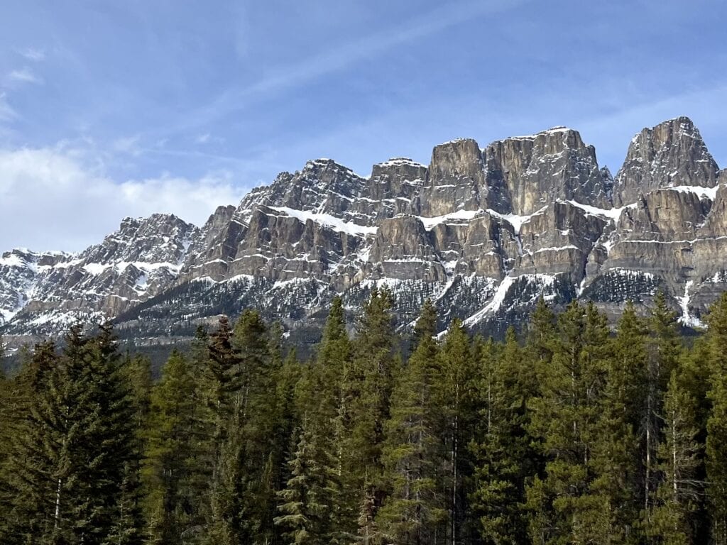 13 Best Banff Canada Luxury Resorts for 2024 9 janet crandal Castle Mountain in Banff National Park