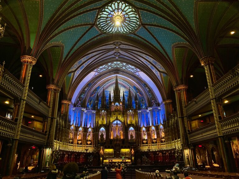 Notre Dame Quebec: Ultimate Visitor’s Travel Guide 2024 5 different sculptures and statues inside notre dame quebec