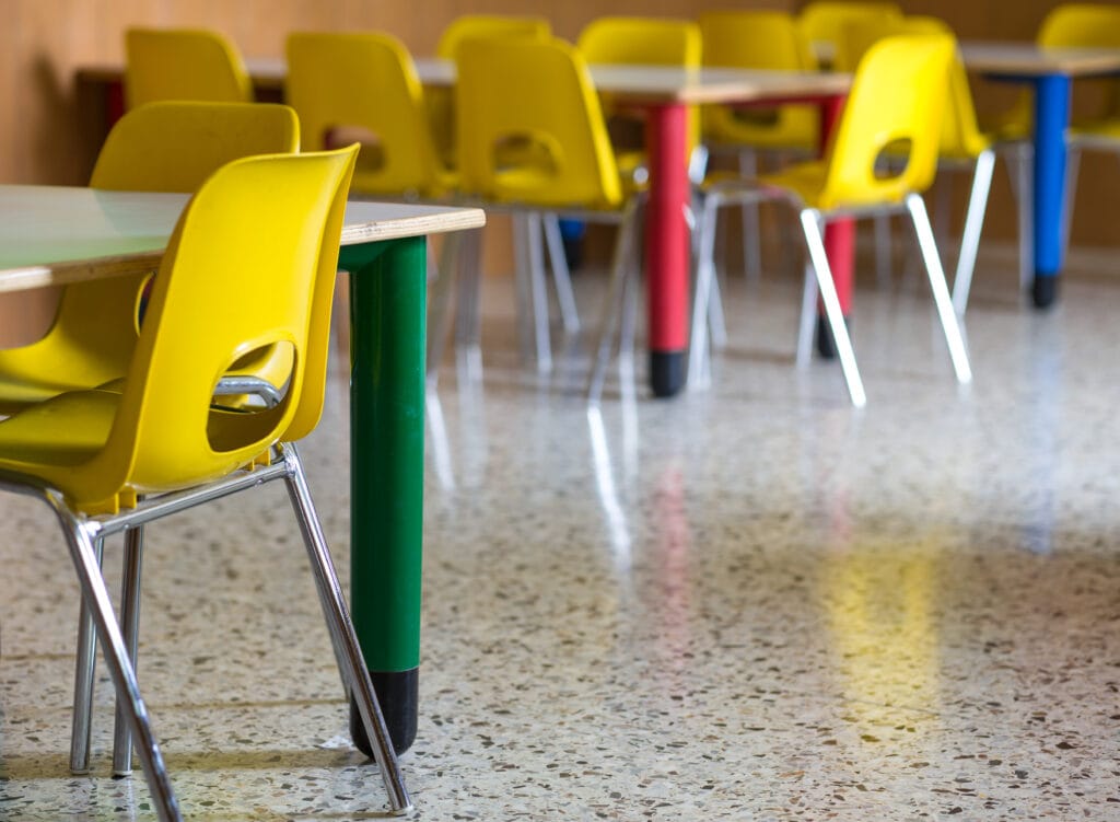 Things I Took For Granted Until I Moved to Italy 1 Small plastic chairs in the nursery kindergarten class in Italy.