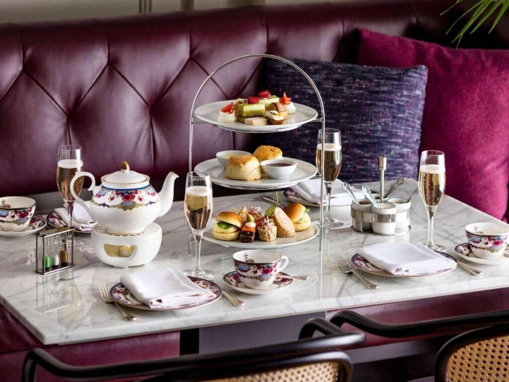 10 Best Places For Afternoon Tea In Victoria: From A Local! 1 three layers of biscuits and champagne with tea in Victoria, BC