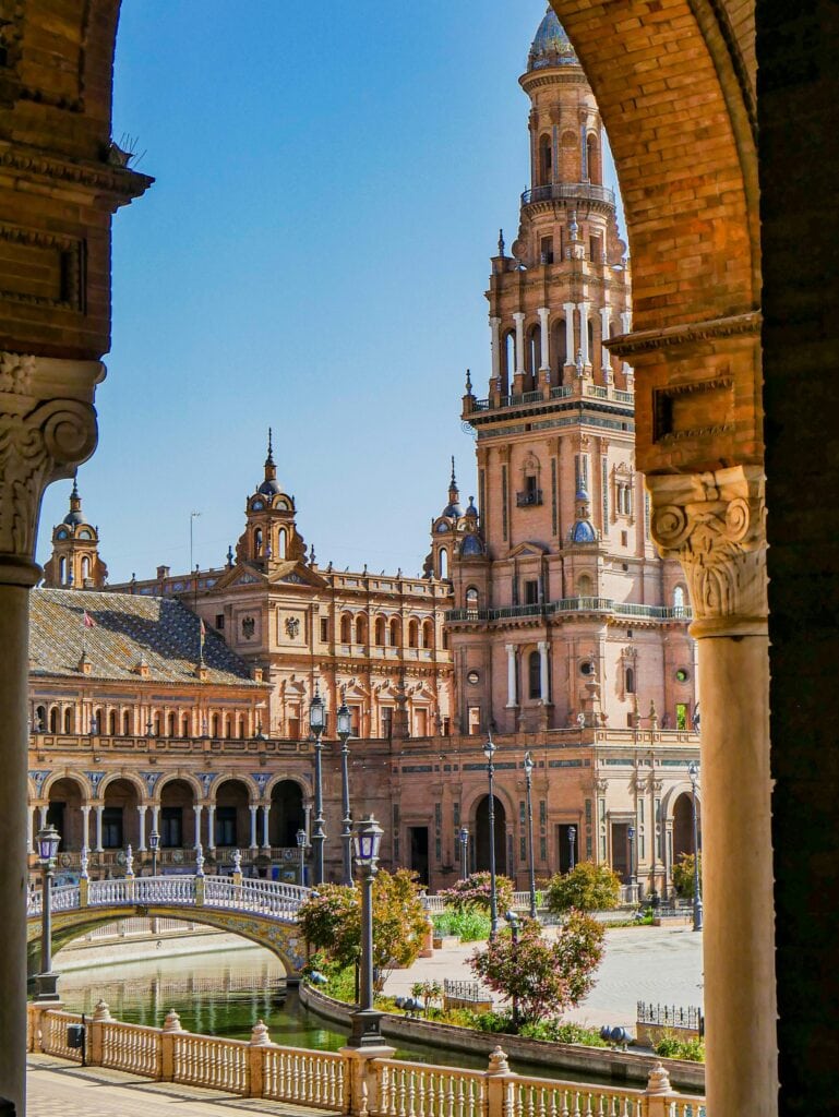 14 Top Freelance Visa Countries To Live And Work In 2024 7 A view of the towers at Plaza de Espana.